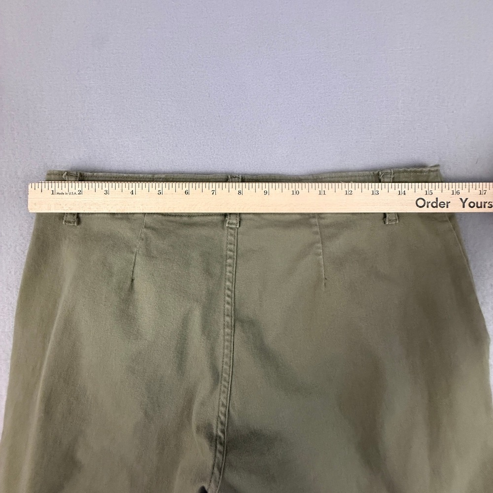 Bagatelle Collection Cargo Pants Women's Size 12 Relaxed Fit Stretch‎ Army Green - Picture 10 of 12
